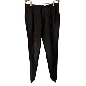 MEN’S DESIGNER HANS UBBINK DARK GRAY CUFFED DRESS EURO 54 SLACKS SIZE 32 X 32